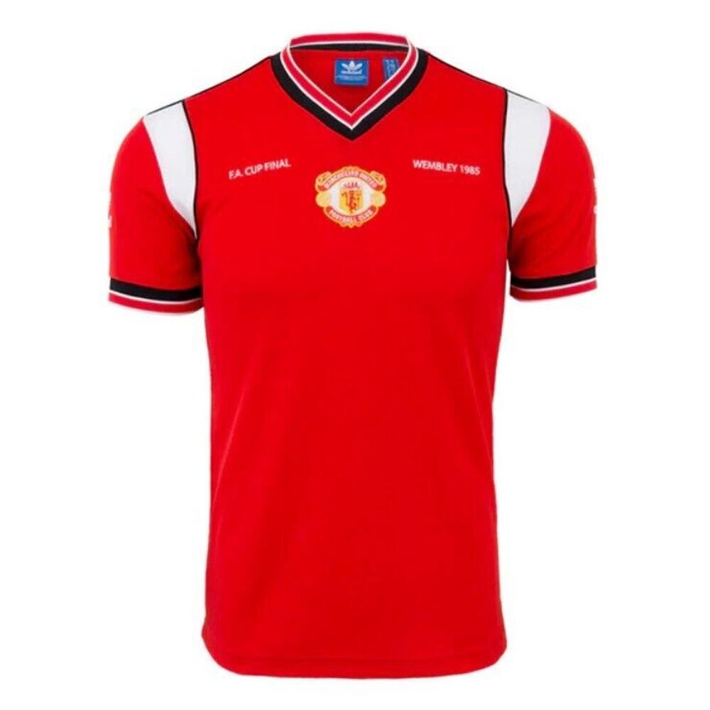 ADIDAS ORIGINALS MANCHESTER UNITED WEMBLEY 1985 F.A. CUP FINAL JERSEY NEW MD M